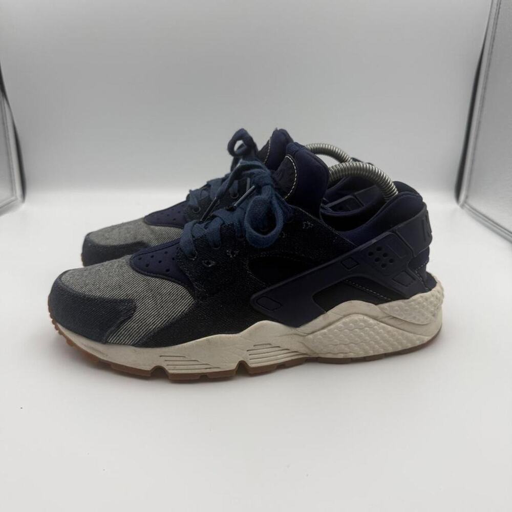 Nike Air Huarache Run SE Womens Size 9 Blue Athletic Shoes Sneakers 859429-401